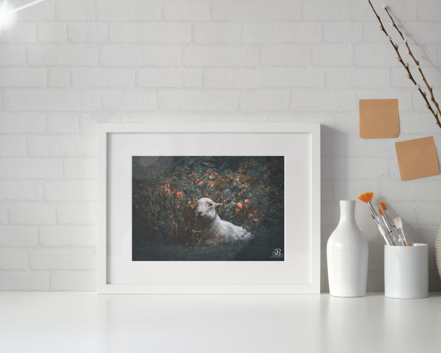 Among the Brambles - A3 Frammed Print